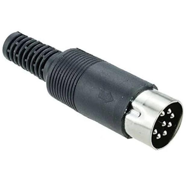 Generic copper plated 8 PIN DIN plug connector  IBAT21625