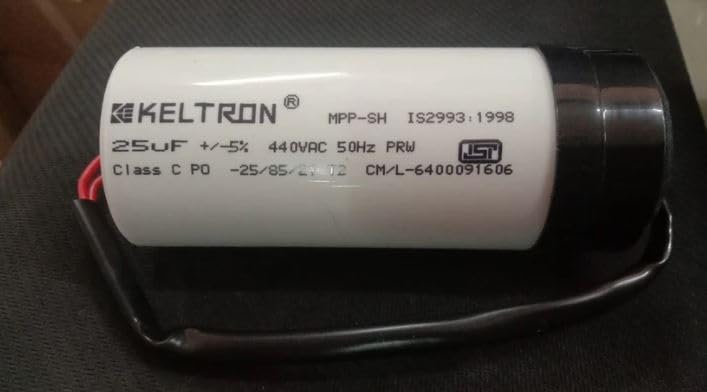 25uF 440V AC CAPACITOR 25MFD KELTRON (Pack of 1) IBAT20144