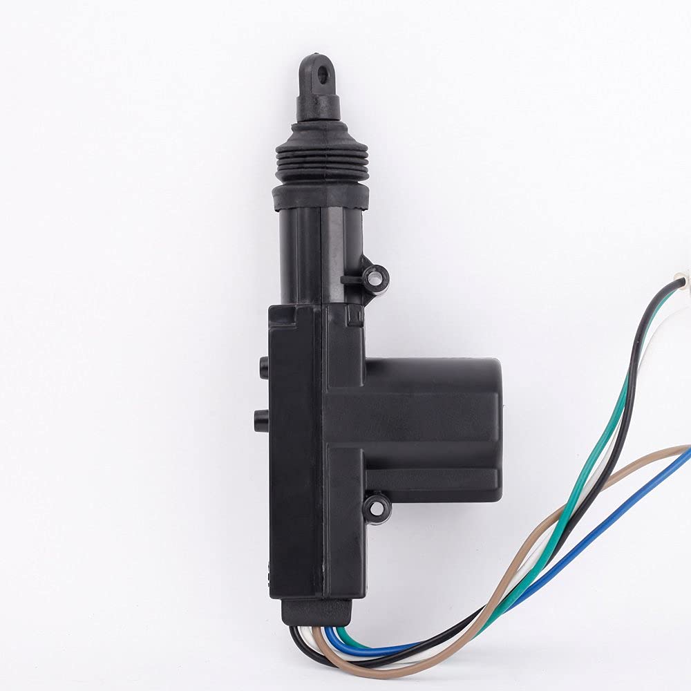 Premium Car Auto Heavy Duty Power Door Lock Actuator Motor - Central Locking System 5 Wire 12V (Black) (Pack of 4) IBAT21680