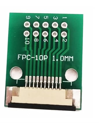 FFC / FPC Adapter Board 1mm to 2.54mm Soldered Connector - 10 pin IBAT22038