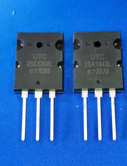 2SC5200L AND 2SA1943L PAIR UTC TO3P(L) transistor 230V 15A 5200 1943  IBAT20943