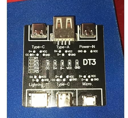 DT3 Data Line Detection Board with Type-C Interface & Fast Charging Line Abnormality Detector (Pack of 1) IBAT20430