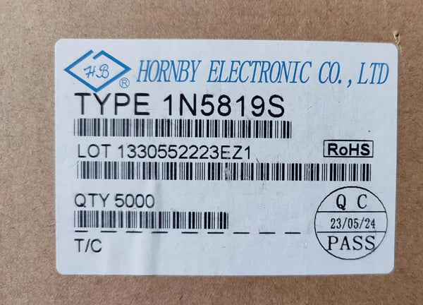 1N5819 Diode 40V 1A SCHOTTKY DO-41 HORNBY