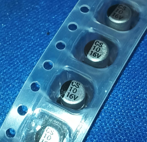 10uF 16V  CS1C100M-CRC54 SMD,D4xL5.4mm ROQANG 20% Aluminum Electrolytic Capacitors  IBAT21272