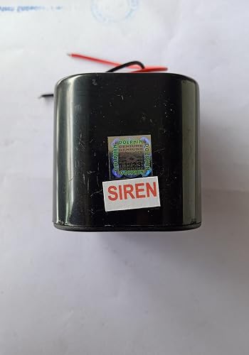 BLACK Home Security Sound Alarm System SIREN 12 V DC Input (Pack of 1) IBAT20038