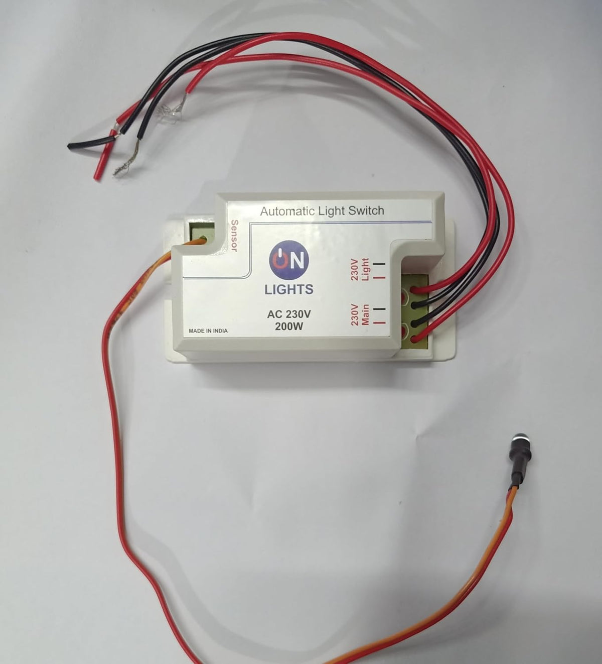 Skytech Automatic Day Night Sensor (AC) 230V 200W Automatic Light Switch LDR (Pack of 1) IBAT20034