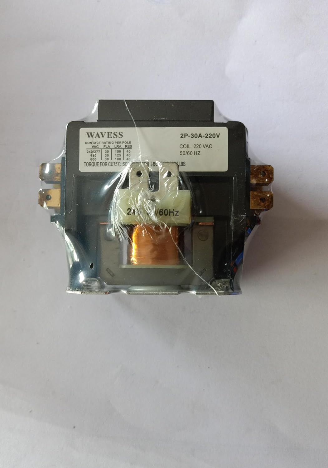 MAGNECTIC CONTRACTOR(DCK3-30/2) 220V 50/60Hz 2 pole FL 30 AMP RES 40 AMP (Pack of 1) IBAT20120