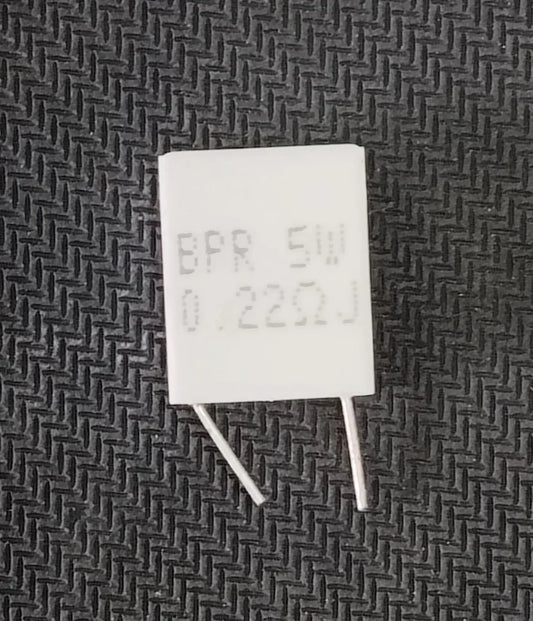 0.22 ohm 5W WIRE WOUND RESISTOR 0E22 0R22 vertical