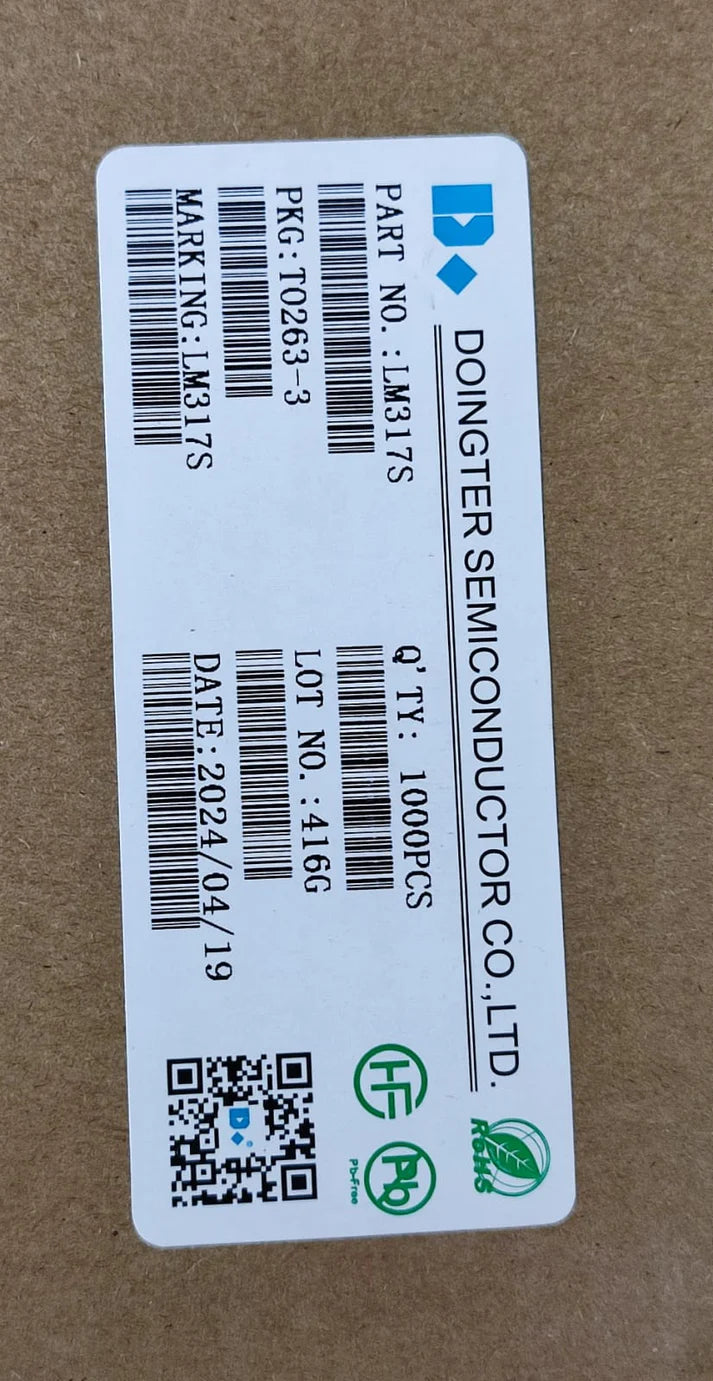 LM317D2T SMD D2PACK adjustable voltage regulator
