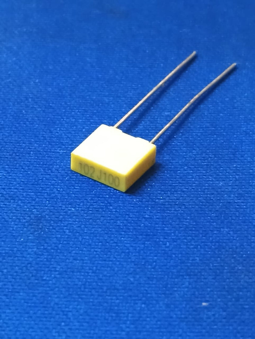 102J100 1nF 100V Box capacitor Plugin,PITCH-5MM IBAT21064