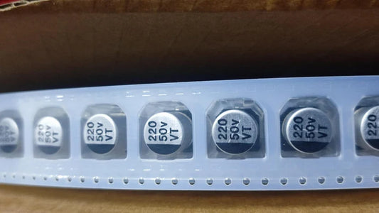 220UF 50V SMD CAPACITOR ELECTROLYTIC ELNA