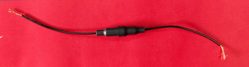 BLACK HFH-1 Wired Glass Fuse Holder 20x5mm ELCOM Hanging