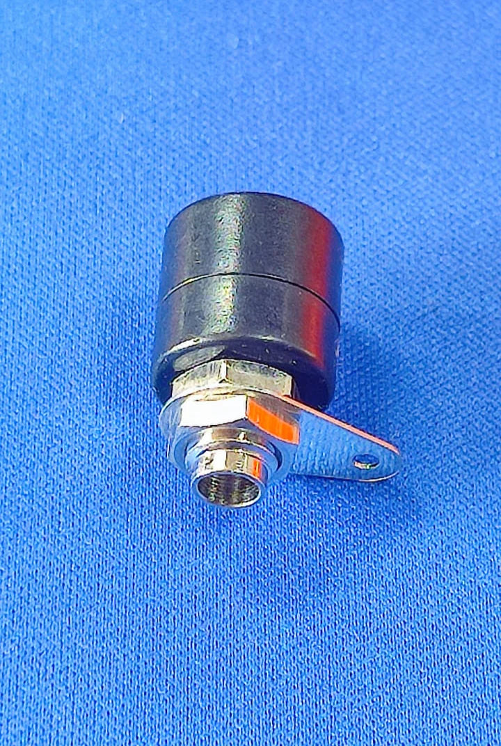 BS-5 BLACK ELCOM BANANA JACK FEMALE 4MM 10A 250V