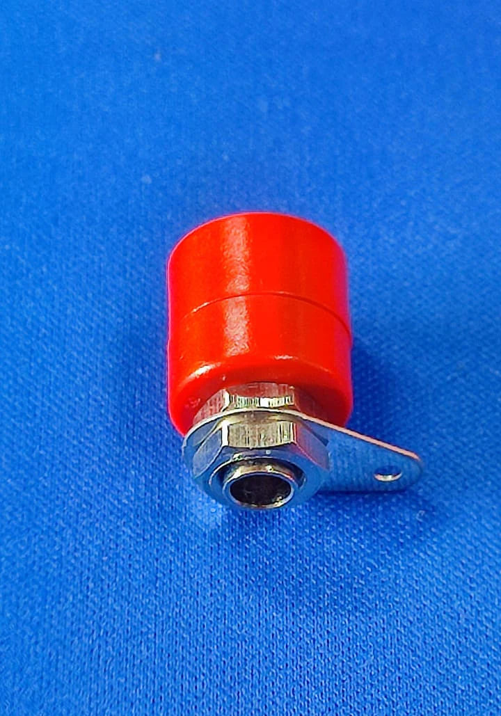 BS-5 RED ELCOM BANANA JACK FEMALE 4MM 10A 250 VAC