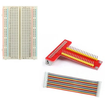 40 Pin Red GPIO Extension Board for Raspberry Pi With Cable