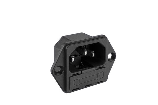 EMI-21 POWER CONNECTOR MALE WITH FUSE HOLDER ELCOM 10A 250V EMI21