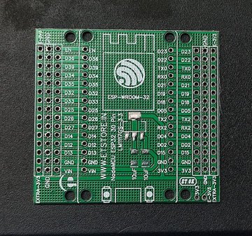 ESP-WROOM-32 ESP32 30pin BREAKOUT BOARD PCB 55X52mm