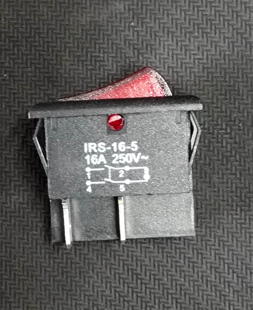 IRS-16-5 RED ELCOM 16A SWITCH 2 POSITION 4 LEG INDICATOR LIGHT 250V ROCKER