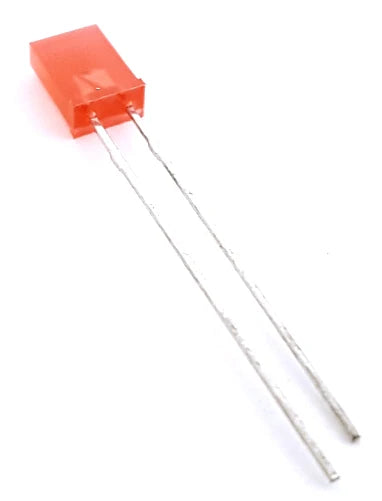 RED 5x2mm Rectangle FLAT LED Diffused Lens EVERLIGHT
