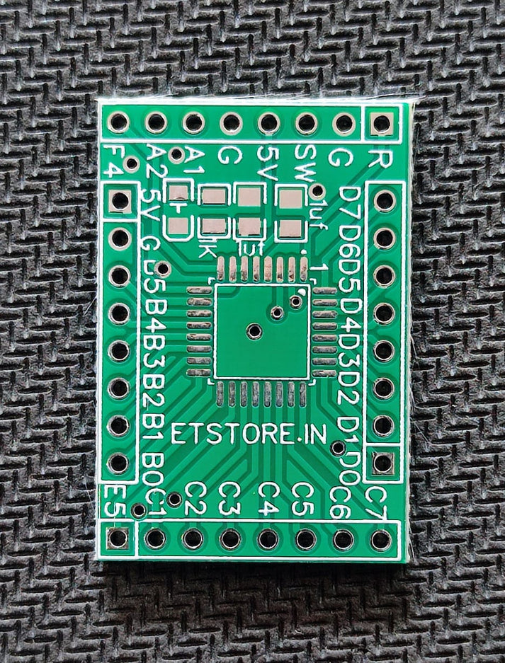 PCB FOR STM8S005K6T6CTR or STM8S105K6T6CTR LQFP32 BREAKOUT BOARD