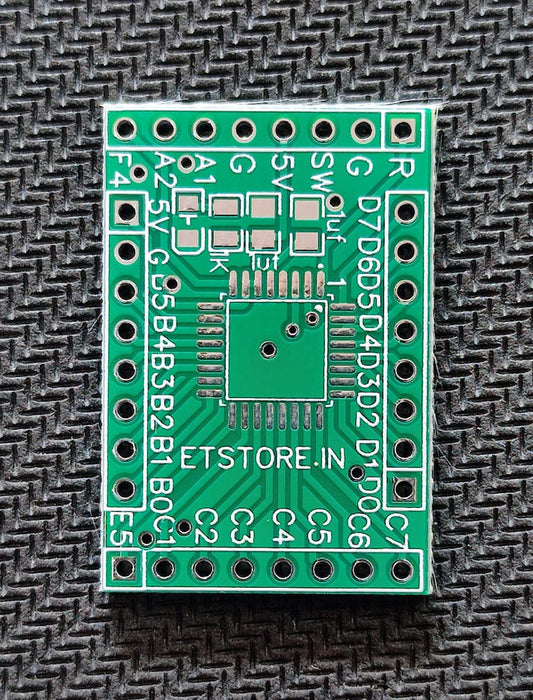 PCB FOR STM8S005K6T6CTR or STM8S105K6T6CTR LQFP32 BREAKOUT BOARD