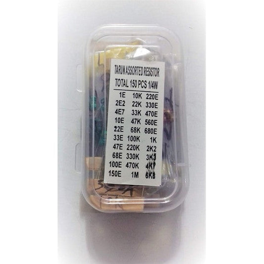 Resistor box 150 Resistors 30 Values 1/4W 5%