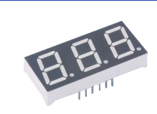 0.36 Inch 3 Digit Common Anode 11 Pins Red 7 Segment LED Display