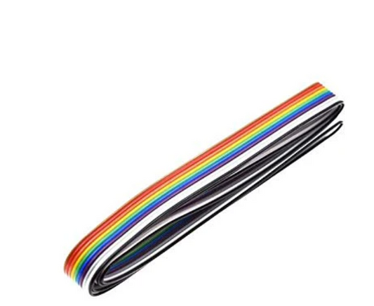 1 METER Ribbon Cable Rainbow 7/0.0052 WIRE 10 core