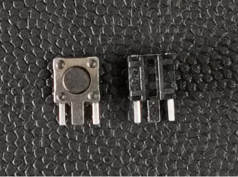 6x4.3mm Round Button Direct Insert SPST Plugin Tactile Switch GT-TC112E-H043-L1