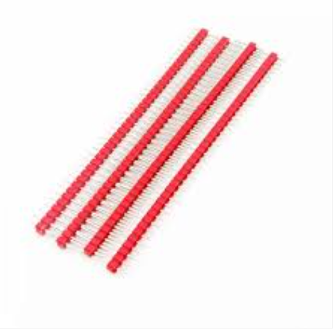 RED 40 Pin 11mm height 2.54mm Male Header straight 1×40 BERGSTRIP