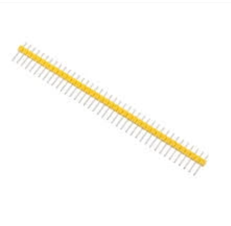 YELLOW 40 Pin 11mm height 2.54mm Male Header straight 1×40 BERGSTRIP
