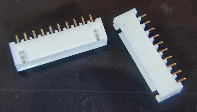 10 Pin JST 2.54MM PITCH male straight Connector 2515 xh