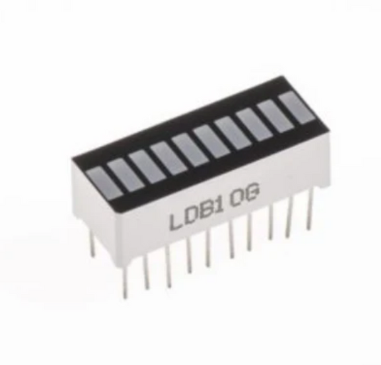 10 Segment GREEN LED Bar-graph Display