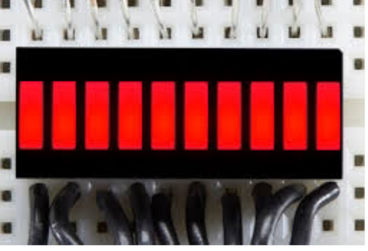 10 Segment Red LED Bar-graph Display plane display tube
