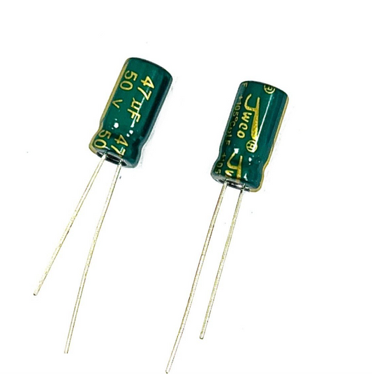 470uF 50V Electrolytic Capacitor JWCO 105C 10x20mm