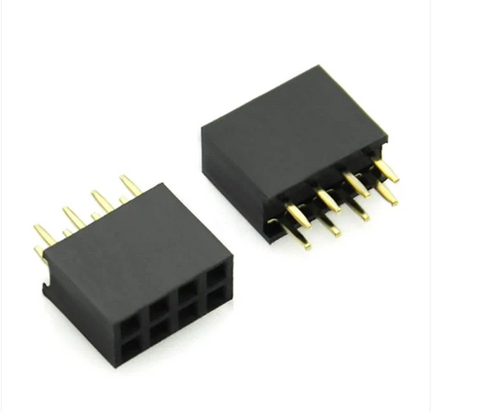 8 Pin Female Header 2.54mm Straight 8P 2X4P