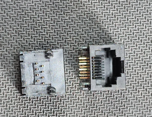 RJ45 female right angle pcb mountable 8pin HC-WK88-H16-QS