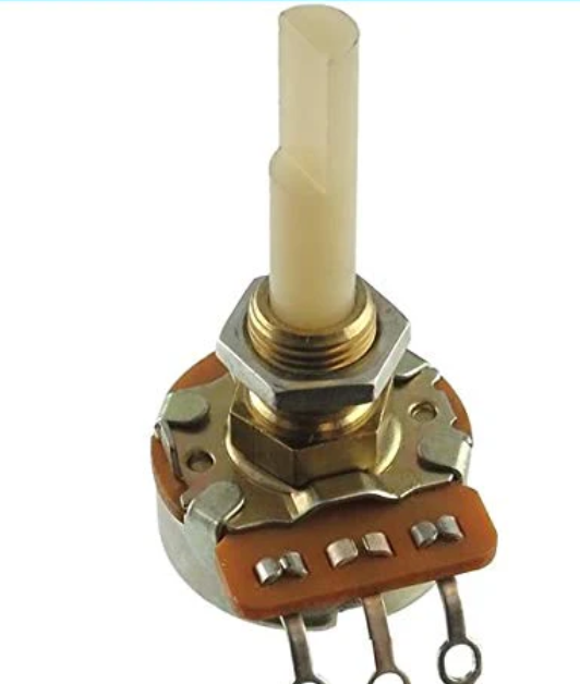 100K OHM potentiometer Rotary POT WITH 6mm ROUND METAL shaft elcon