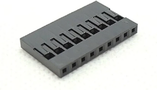 9 Pin 2.54mm Female Berg housing without wire jumper 9P