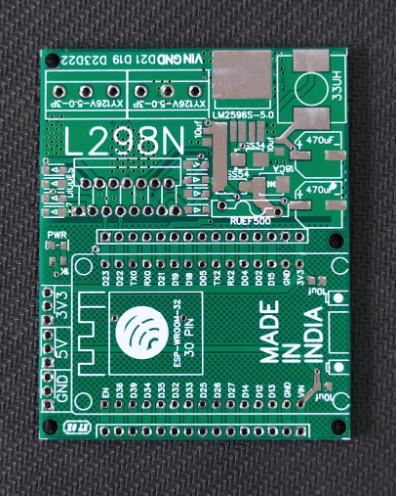 PCB For ESP32 30 pin with L298N & LM2596 Module