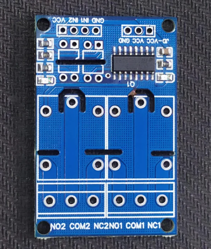 Relay Module 2 Channel PCB with SMD Components Soldered