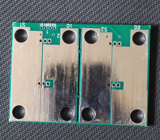 TO220 MOSFET 2 CHANNEL BREAKOUT PCB 57x18mm