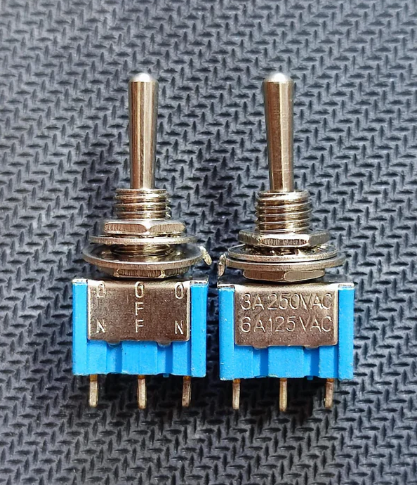MTS-103 Toggle Switch 3 Pin 3 POSITION SPDT On-off-On 3A 250V