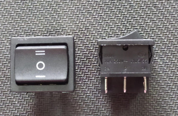ZX-RS-19 Rocker Switch 3 position 6 LEG DPDT 250V 10A On Off On KCD5