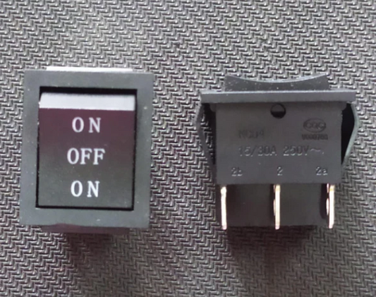 ZX-RS-203 Rocker Switch 3 position 6 LEG DPDT 15/30A 250V On Off On KCD4