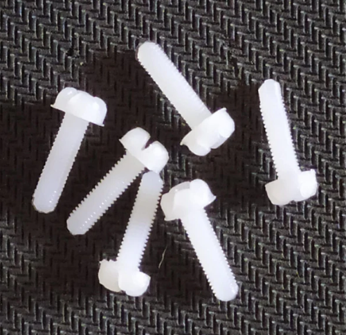 NYLON M3x12mm PLASTIC SCREW 15MM LENGTH
