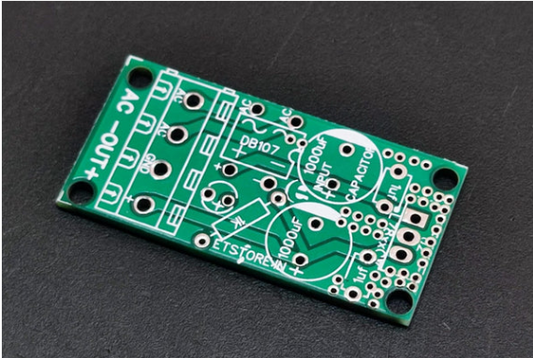 PCB FOR DB107 WITH 78XX REGULATOR BRIDGE RECTIFIER MODULE