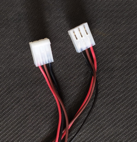 3 Pin CPU Female Connector eith wire 15cm 3.96mm PITCH