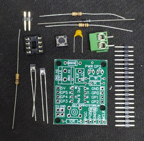 8 PIN PIC12 SERIES DIY BOARD 5V