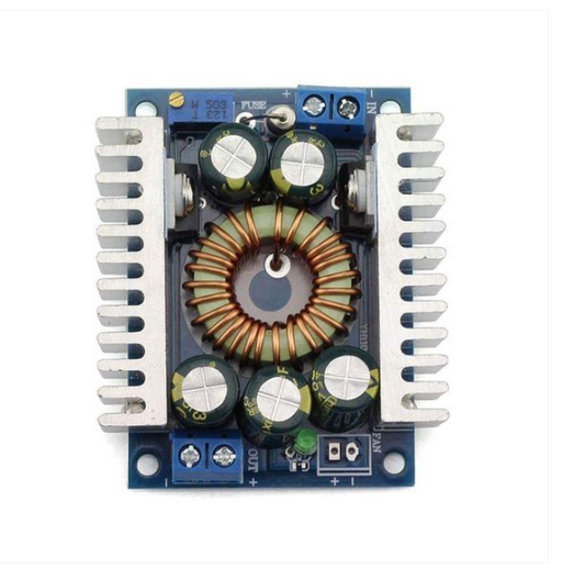 12A DC-DC Step Down Buck Converter Low Ripple with Heat Sink 4.5V-30V to 0.8V-30V